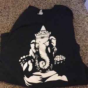 Black elephant T-shirt